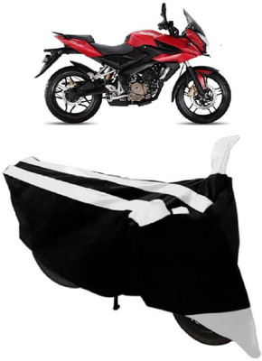 AutoKick Two Wheeler Cover for Bajaj(Pulsar AS 150, White)