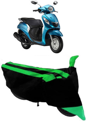 AutoRock Two Wheeler Cover for Yamaha(Fascino, Green)