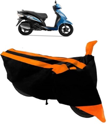 Elegance Two Wheeler Cover for TVS(Wego, Orange)