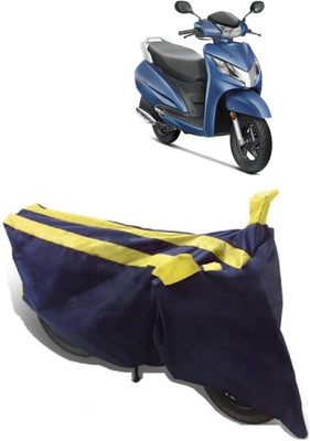 Yuneik Two Wheeler Cover for Honda(Activa, Yellow)
