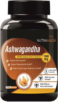 nutramagik Ashwagandha Root Extract-1500mg(Pack of 1)(60 No)