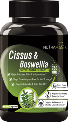 nutramagik Cissus & Boswellia Bone for Joint Wellness 750mg (Pack of 1)(180 Tablets)