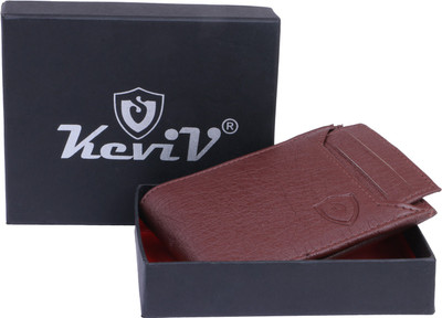 Keviv Men Casual Brown Artificial Leather Wallet(5 Card Slots)