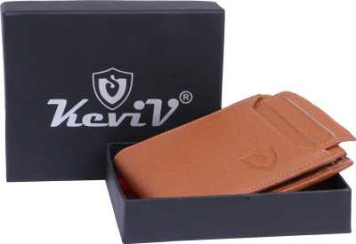 Keviv Men Casual Tan Artificial Leather Wallet(5 Card Slots)