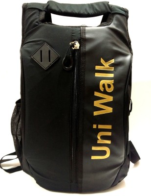 Uni Walk 22 L Collage, Office, Casual Backpack (Black) 22 L Backpack(Black)