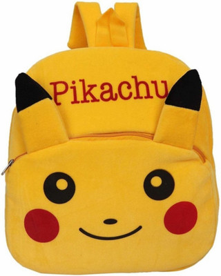 cozyheart Soft YELLOW PIKACHU Plush bag with 2 Compartment Plush Bag (YELLOW 11 L) Plush Bag(Yellow, 11 L)