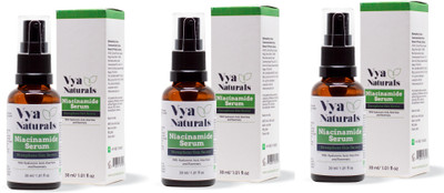Vya Naturals Niacinamide Serum Strengthens Skin Barrier (30ml Each) Pack of 3(90 ml)