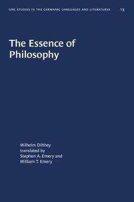 The Essence of Philosophy(English, Paperback, Dilthey Wilhelm)