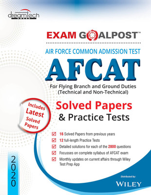 Air Force Common Admission Test AFCAT  - For Flying Branch and Ground Duties (Technical and Non-Technical) 1 Edition(English, Paperback, Wiley Editorial)