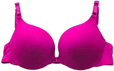 Briafinz Women Push-up Lightly Padded Bra(Pink)