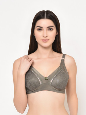Da Intimo by Da Intimo Women Full Coverage Non Padded Bra(Grey)