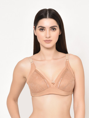 Da Intimo by Da Intimo Women Full Coverage Non Padded Bra(Beige)