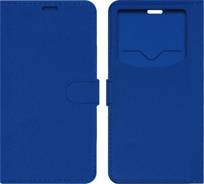 ACM Flip Cover for Intex Aqua Zenith 4g(Blue, Cases with Holder, Pack of: 1)