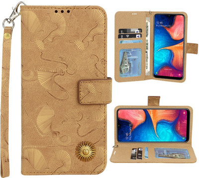 Huma World Flip Cover for Samsung Galaxy J7(16)(Gold, Dual Protection)