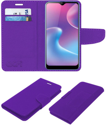 ACM Flip Cover for Karbonn Titanium S9 Plus(Purple, Cases with Holder)