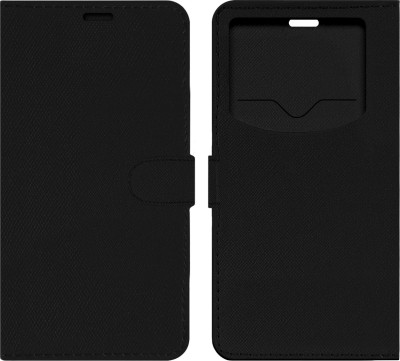 ACM Flip Cover for Celkon Millennia Ultra Q500(Black, Cases with Holder, Pack of: 1)