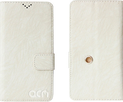 ACM Wallet Case Cover for Yu Yureka Plus(White, Cases with Holder, Pack of: 1)