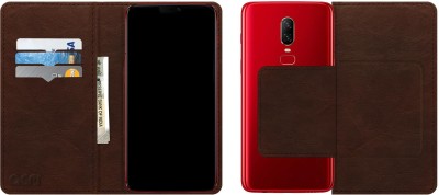 ACM Flip Cover for Vivo Iqoo U1X(Brown, Cases with Holder, Pack of: 1)