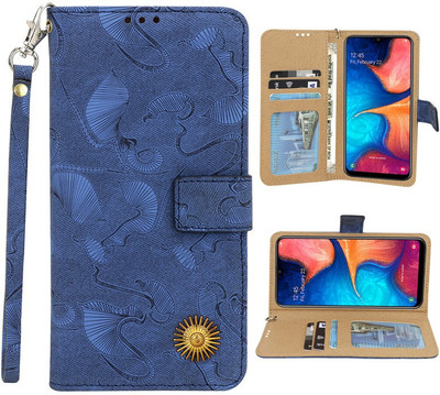 Huma World Flip Cover for Samsung Galaxy J7(16)(Blue, Dual Protection)