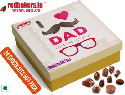 redbakers.in BestDad 24Chocolate Gift Box Truffles(400 g)