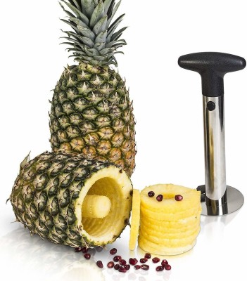 Fulkiza Original Heavy Stainless Steel Fruit Pineapple Knife Type pineapple slicing Vegetable & Fruit Slicer(1*pineapple cutter)