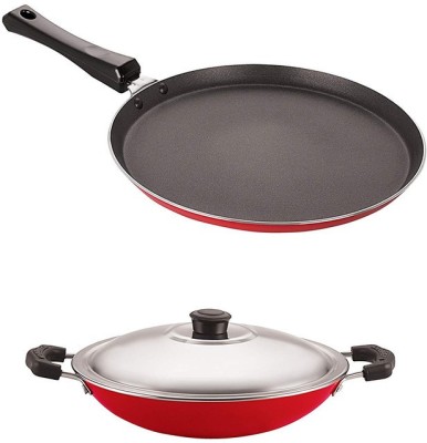 NIRLON Non-Stick Coated Cookware Set(Aluminium, Stainless Steel, 2 - Piece)