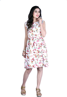 TANVI CREATION Women Skater Multicolor Dress