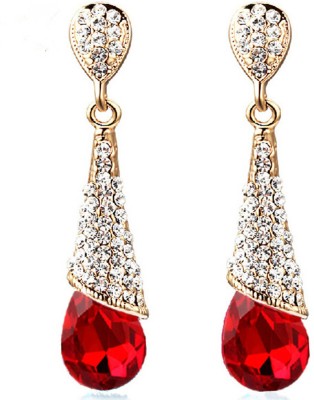 Sukkhi Shimmering Crystal Alloy Drops & Danglers