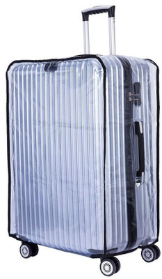 netizen Transparent Trolley Suitcase Luggage Waterproof Cover for Travelling Luggage Cover(28 Inch, White)