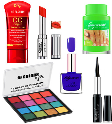 Qunex Hot Look Makeup Kit of 6 Items 3022022(Pack of 6)