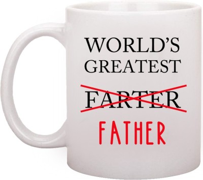 RADANYA RNDPMG207WB Fathers Day Gifts Funny Christmas Gifts Best Dad Coffee, World's Greatest Father, Best Cute Birthday Gifts for Dad Cup , 11 Oz Ceramic Coffee Mug(350 ml)