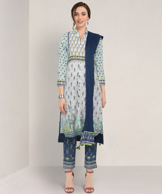 biba-printed-kurta-trouserpant-dupatta-set
