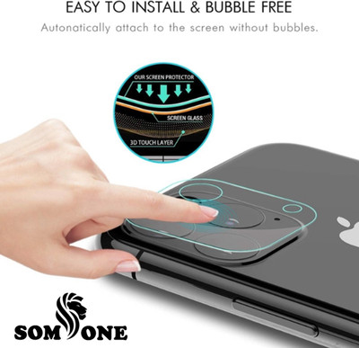 SOMTONE Back Camera Lens Glass Protector for CL-itel A04 CAMERA LENS GUARD WITH 1 HIGH SOUND EARPHONE FREE(Pack of: 1)