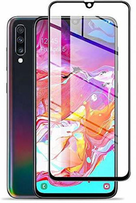 DSCASE Edge To Edge Tempered Glass for Samsung Galaxy A70(Pack of 1)