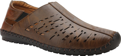 SHOEtap Men Tan Sandals