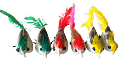 LIVEONCE Decorative Showpiece  -  3.5 cm(Plastic, Feather, Multicolor)