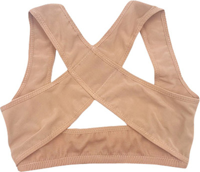FUTABA Women Adjustable Back Support Belt Posture Corrector Brace-Beige-L Posture Corrector(Beige)