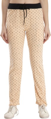 IndiWeaves Printed Women Beige Track Pants