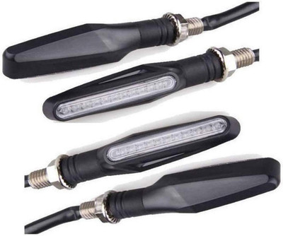 Delhismart Front, Rear LED Indicator Light for TVS Star City(Red)