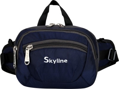 SKYLINE Men's Waist Pouch Cum Sling Bag For Travelling(S-1605-NB) Waist Pouch(Blue)