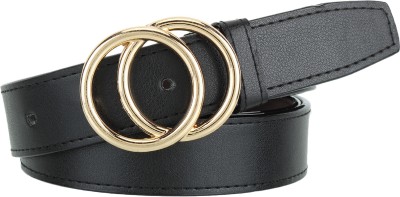 ZACHARIAS Women Casual Black Artificial Leather Belt