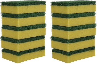 Brite Guard Multipurpose Scrub Sponge(Regular, Pack of 10)