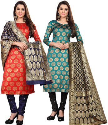 ANAND Jacquard Self Design Salwar Suit Material