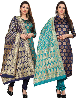 ANAND Jacquard Self Design Kurta & Churidar Material