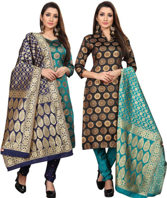 Kashvi Jacquard Self Design Kurta & Churidar Material