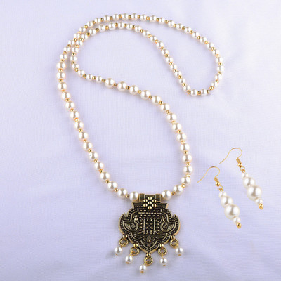 SILVER SHINE Alloy Gold, White Jewellery Set(Pack of 1)