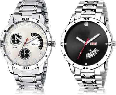 FERRIZZO New Latest Designer Combo of 2 Analog Watch  - For Men