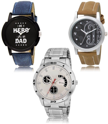 FERRIZZO New latest Designer Combo of 3 Analog Watch  - For Men
