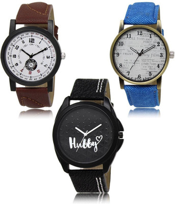 SWIFFIN New latest Designer Combo of 3 Analog Watch  - For Men
