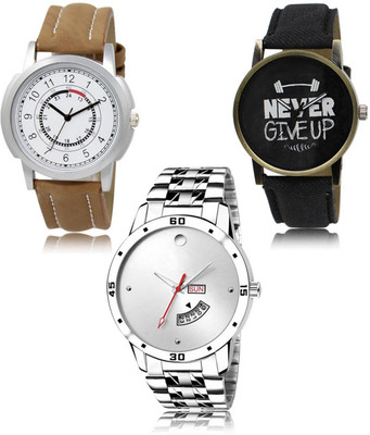 SWIFFIN New latest Designer Combo of 3 Analog Watch  - For Men